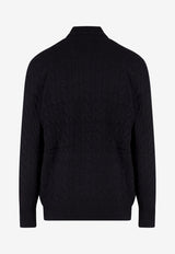 Polo Ralph Lauren Cable Knit Turtleneck Logo Sweater Black 710876836_002_Black_29839552