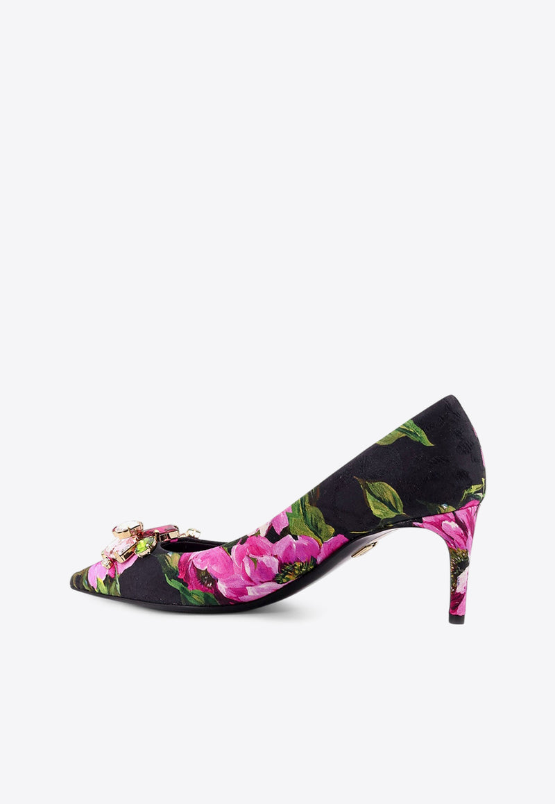 Dolce & Gabbana Lollo 60 Peony Print Pumps Pink CD1900A6L95_HN5KR_Pink_29846943