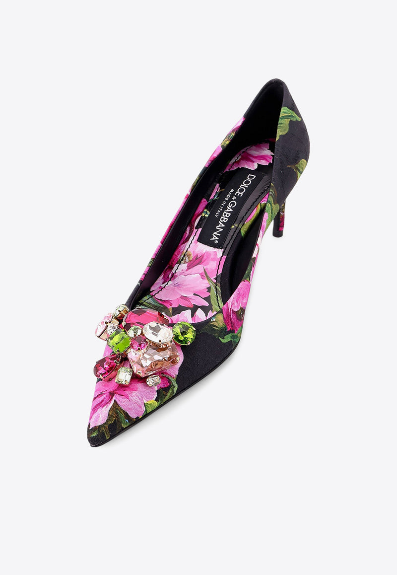 Dolce & Gabbana Lollo 60 Peony Print Pumps Pink CD1900A6L95_HN5KR_Pink_29846943