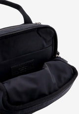 Burberry Tonal Check Motif Messenger Bag Black 8080900_A1189_Black_29844548