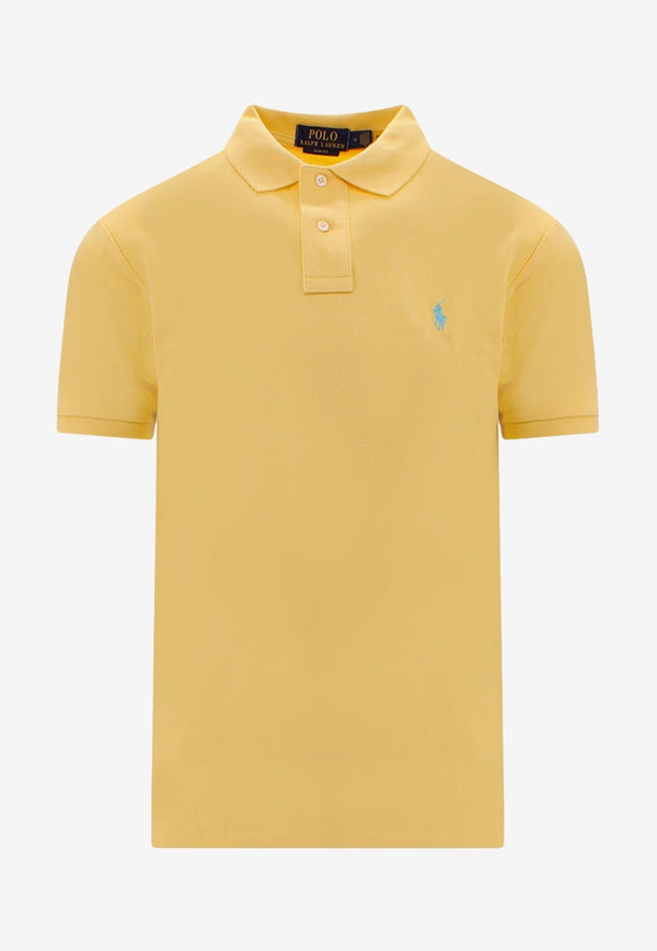Polo Ralph Lauren Embroidered Logo Polo T-shirt Yellow 710795080_003_Yellow_29840971