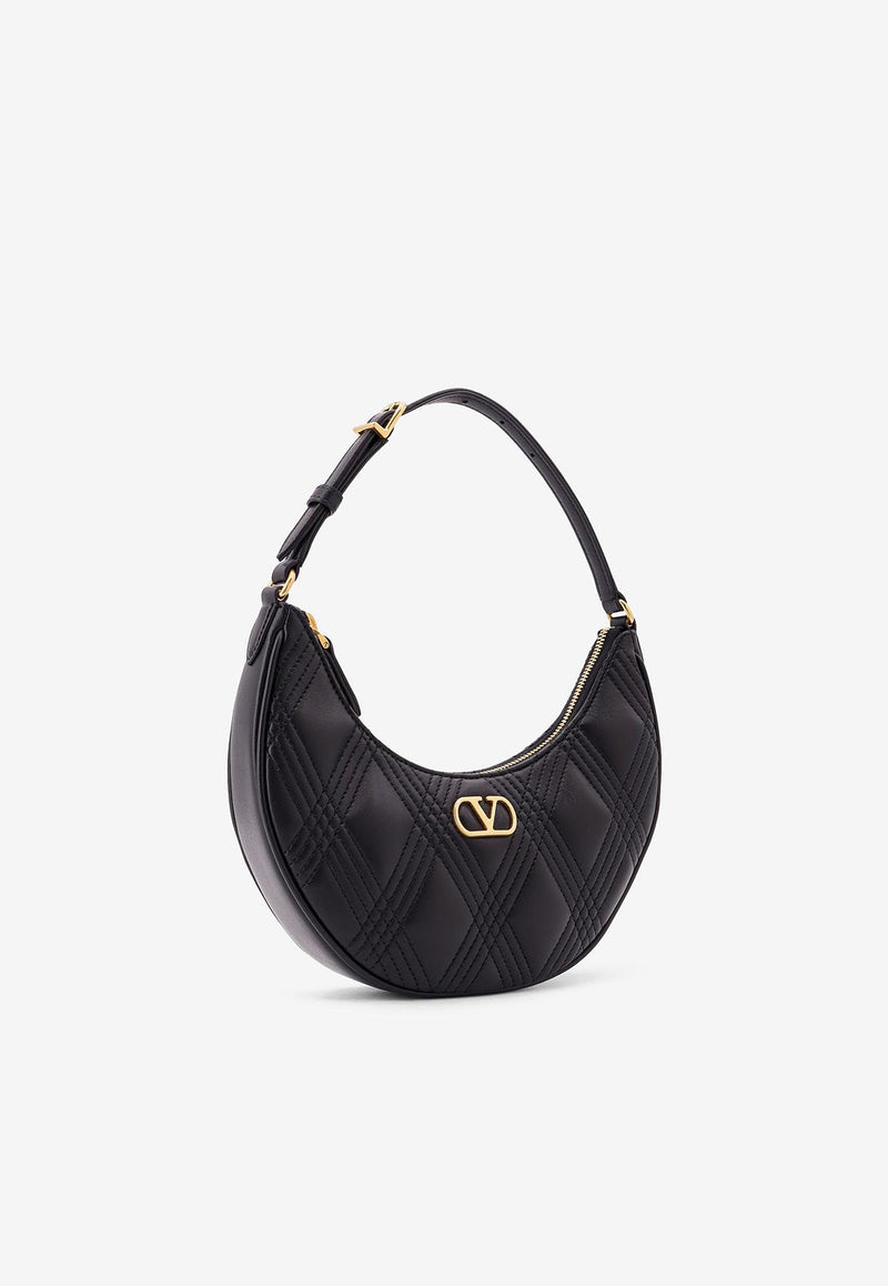 Valentino Mini Quiltie 67 Leather Shoulder Bag  Black 7W2P0AS3MIC0NO_Black_29840276