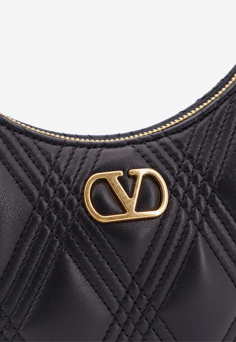 Valentino Mini Quiltie 67 Leather Shoulder Bag  Black 7W2P0AS3MIC0NO_Black_29840276