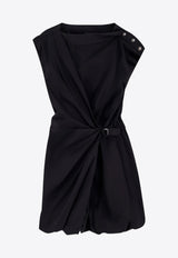 PINKO Draped Mini Dress Black 105215A2LD_Z99_Black_29840237