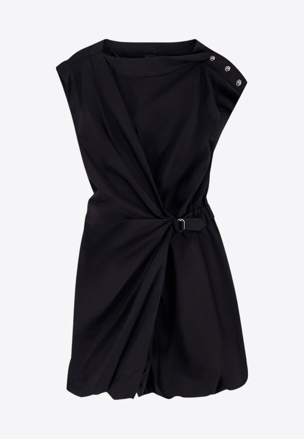 PINKO Draped Mini Dress Black 105215A2LD_Z99_Black_29840237