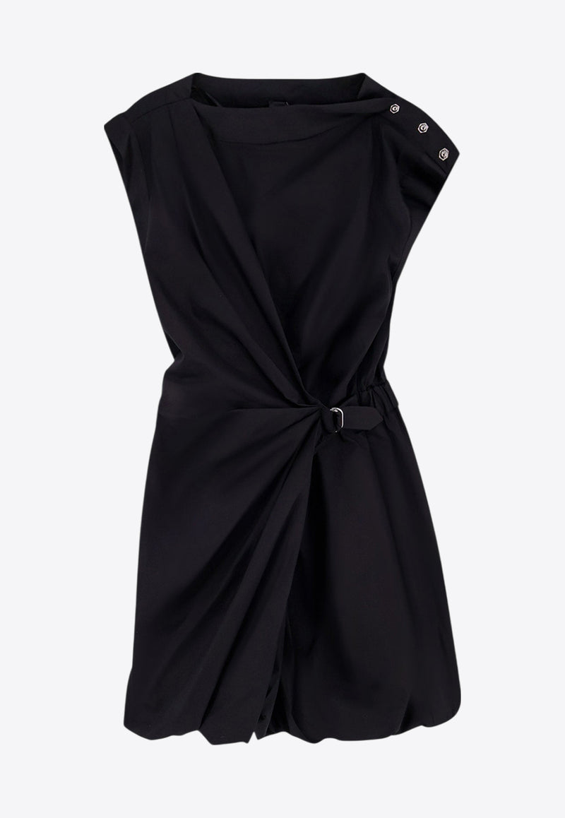 PINKO Draped Mini Dress Black 105215A2LD_Z99_Black_29840237