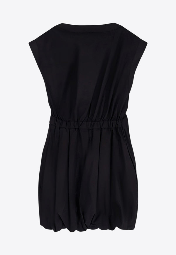 PINKO Draped Mini Dress Black 105215A2LD_Z99_Black_29840237