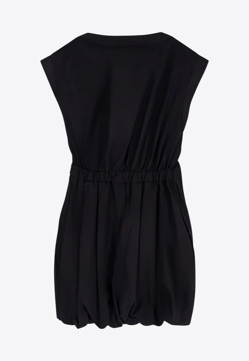 PINKO Draped Mini Dress Black 105215A2LD_Z99_Black_29840237