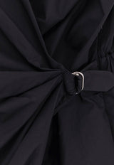 PINKO Draped Mini Dress Black 105215A2LD_Z99_Black_29840237