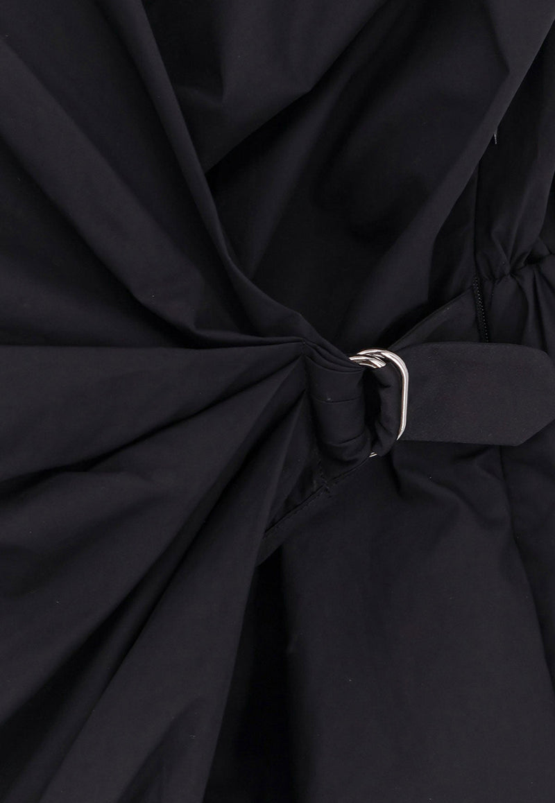 PINKO Draped Mini Dress Black 105215A2LD_Z99_Black_29840237