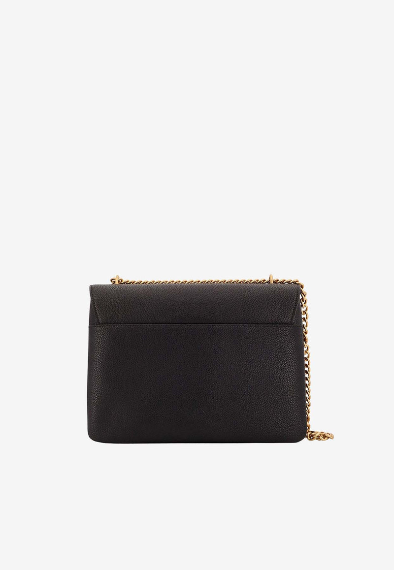 PINKO Love Birds Soft Leather Shoulder Bag Black 104527A29Q_Z99Q_Black_29839916