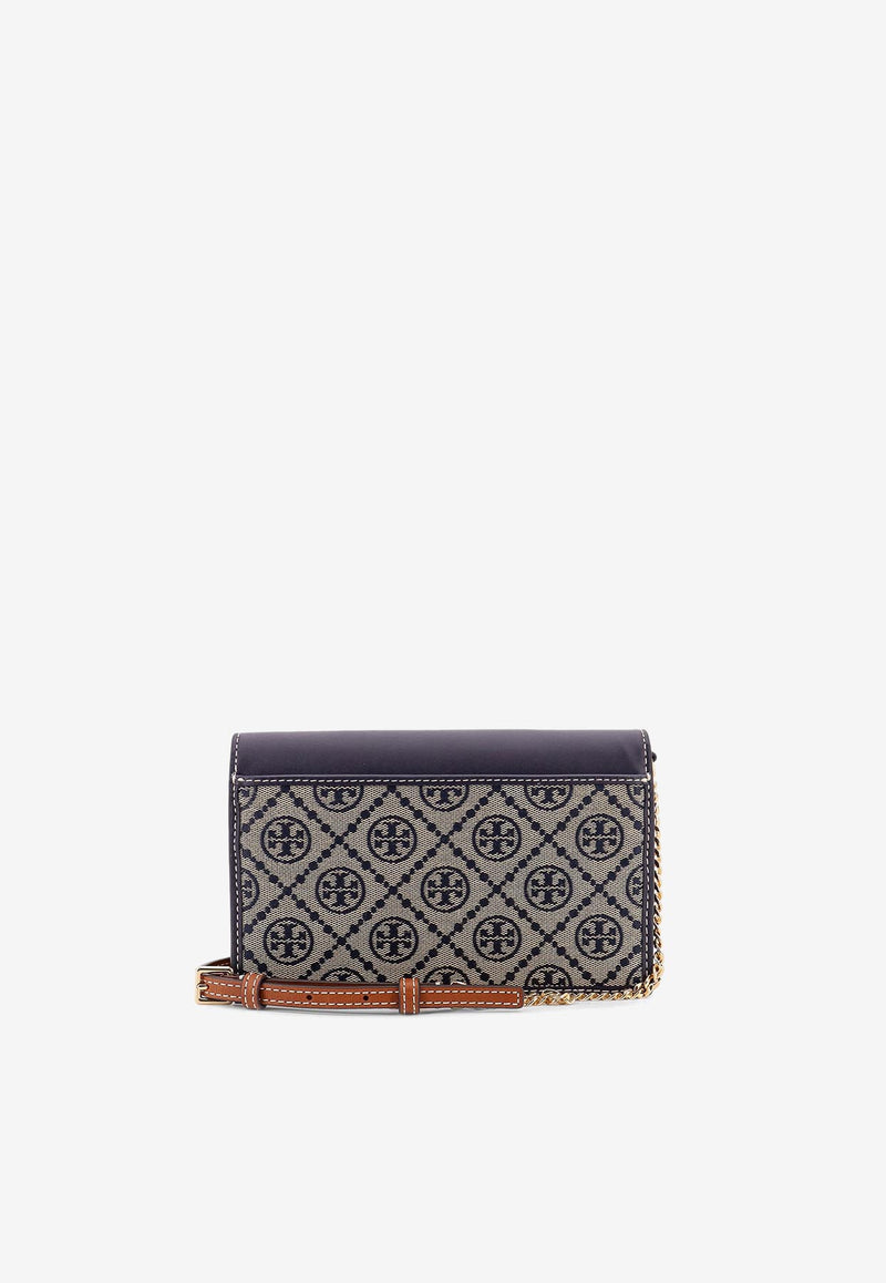 Tory Burch T-Monogram Envelope Chain Clutch Navy 165016405_Tory navy_29841680