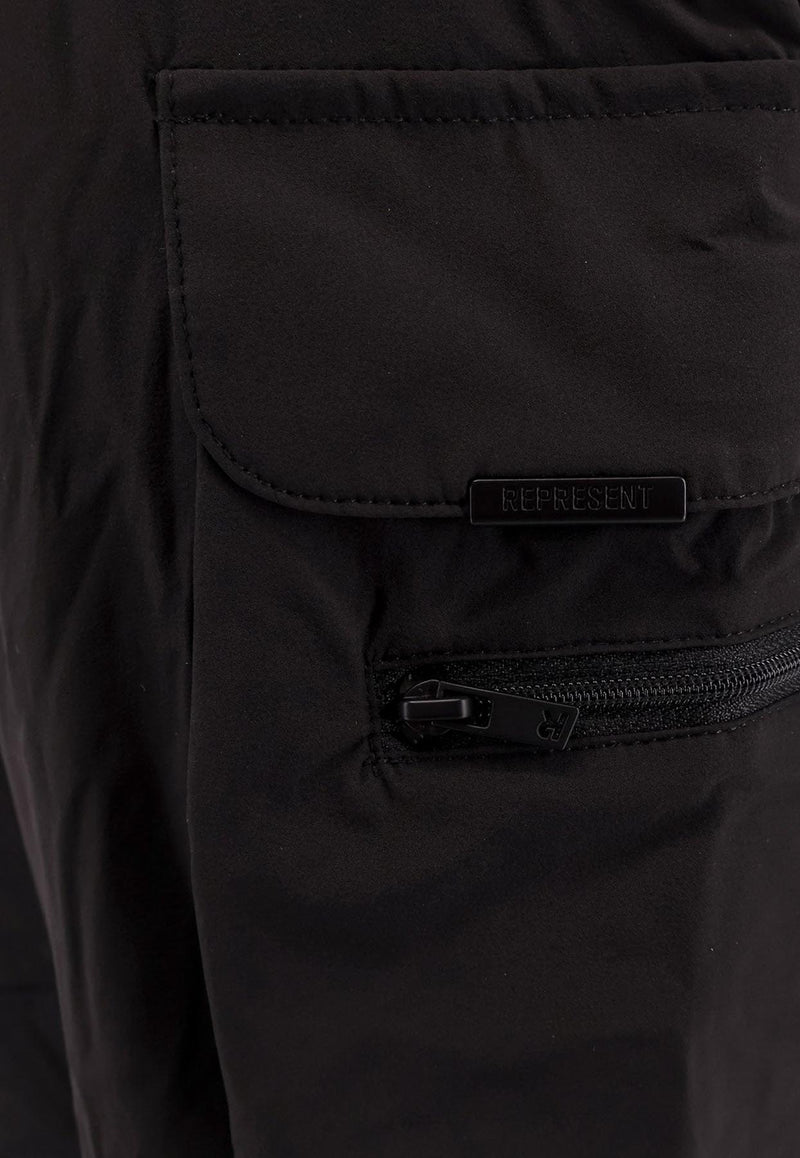 Represent Drawstring Faded Cargo Pants Black M08087_001_OneColor_29847723