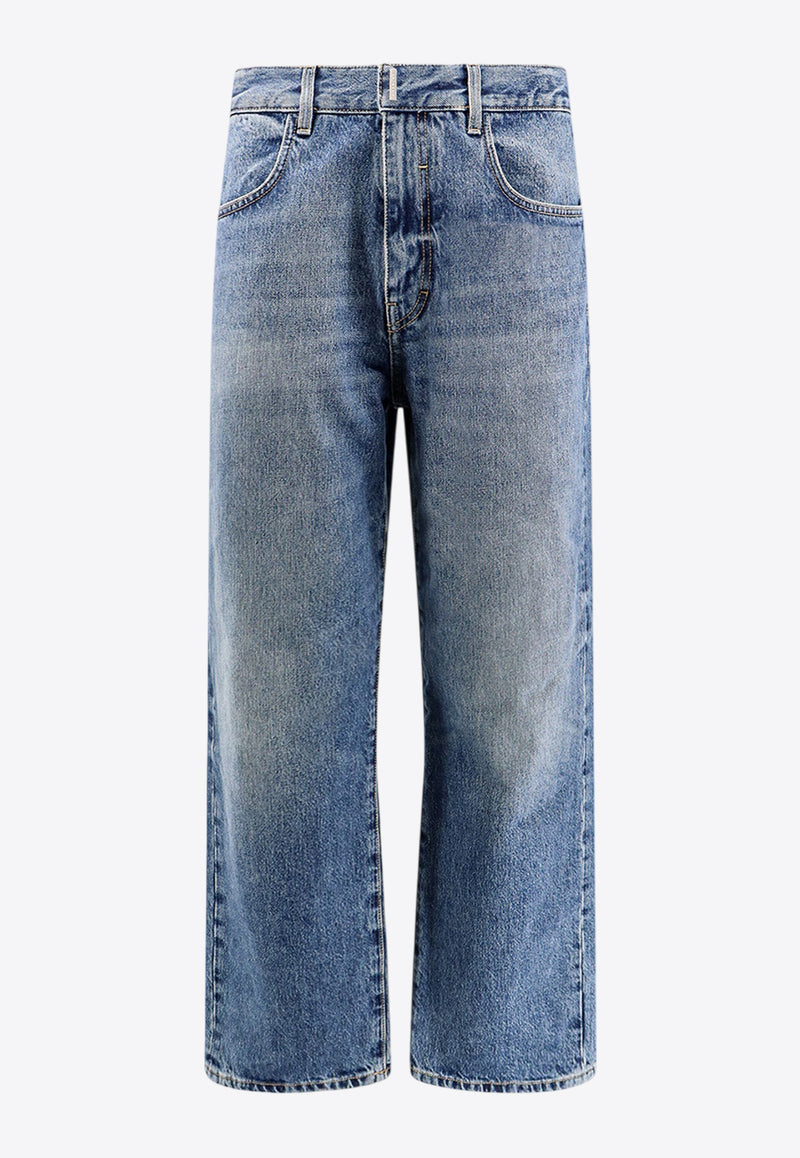 Givenchy Straight-Leg Faded Jeans Blue BM51E35Y99_415_Blue_29844744