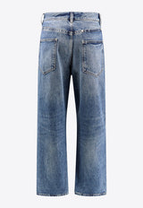 Givenchy Straight-Leg Faded Jeans Blue BM51E35Y99_415_Blue_29844744