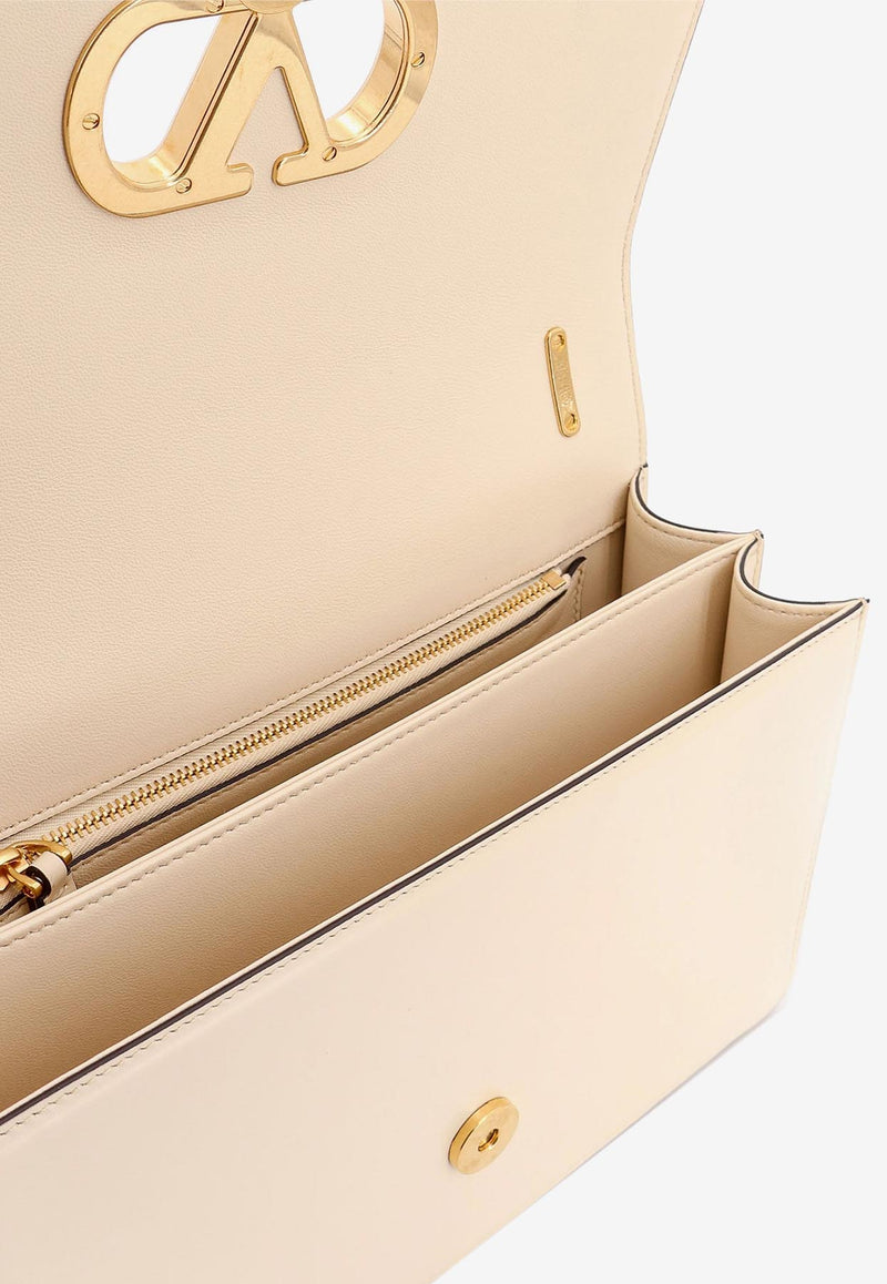 Valentino Vain VLogo Leather Shoulder Bag White 6W2B0R16GCB_REN_White_29839212