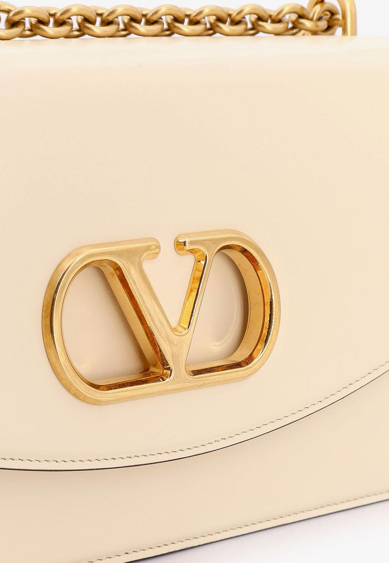 Valentino Vain VLogo Leather Shoulder Bag White 6W2B0R16GCB_REN_White_29839212