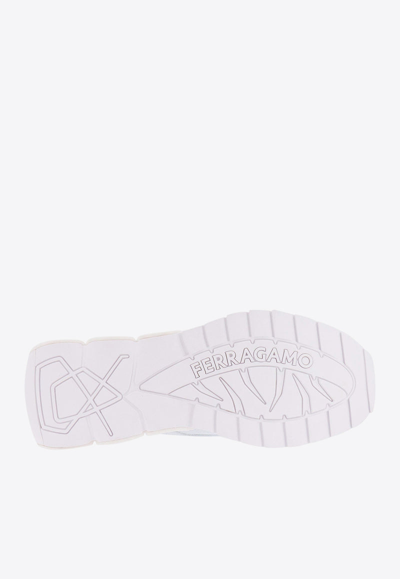 Ferragamo Nima Knit Low-Top Sneakers White 021285760648_BIANCO_White_29839035