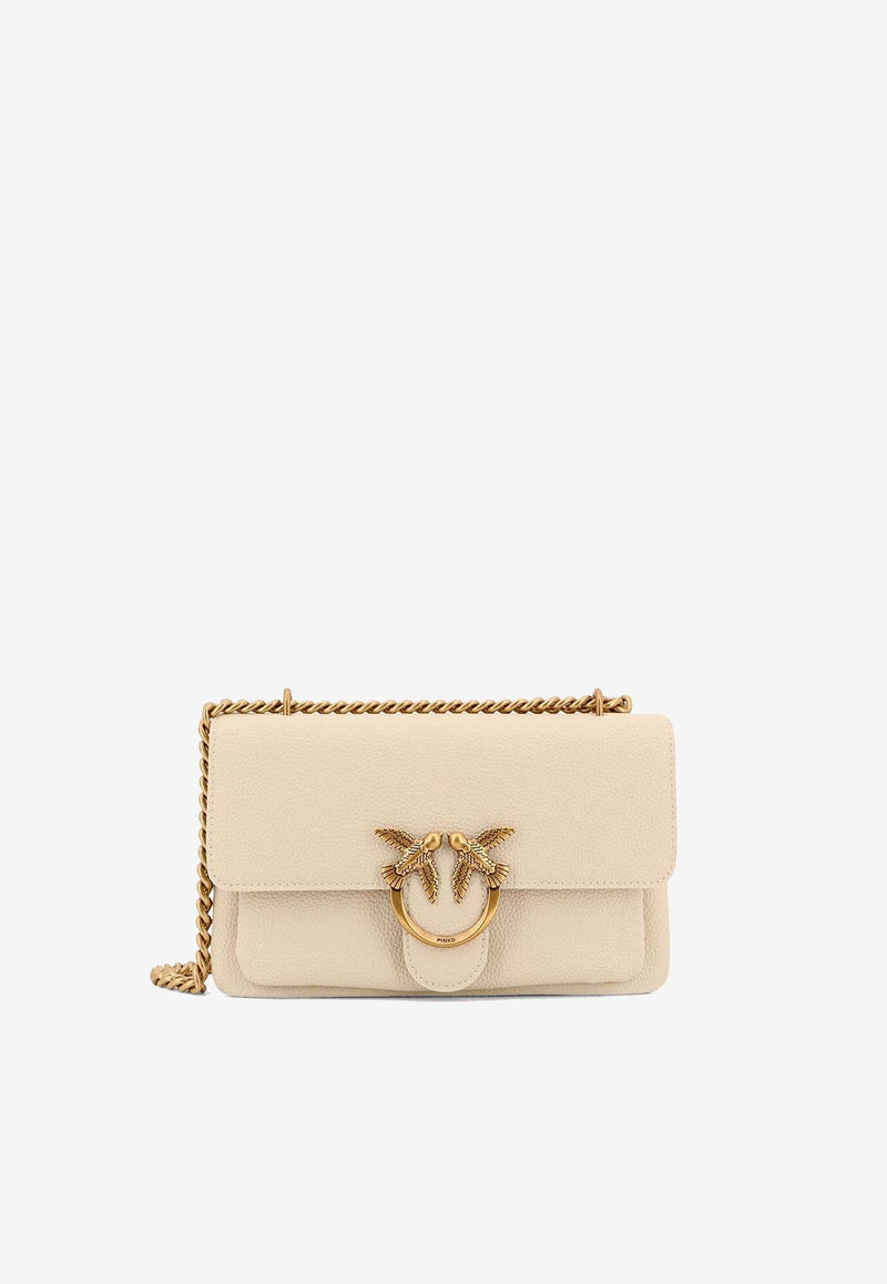 PINKO Love Birds Leather Shoulder Bag Cream 104528A29Q_Z14Q_White_29838998