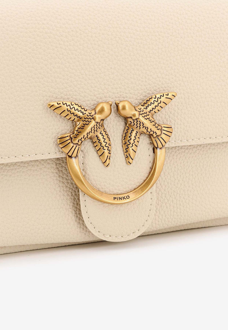 PINKO Love Birds Leather Shoulder Bag Cream 104528A29Q_Z14Q_White_29838998
