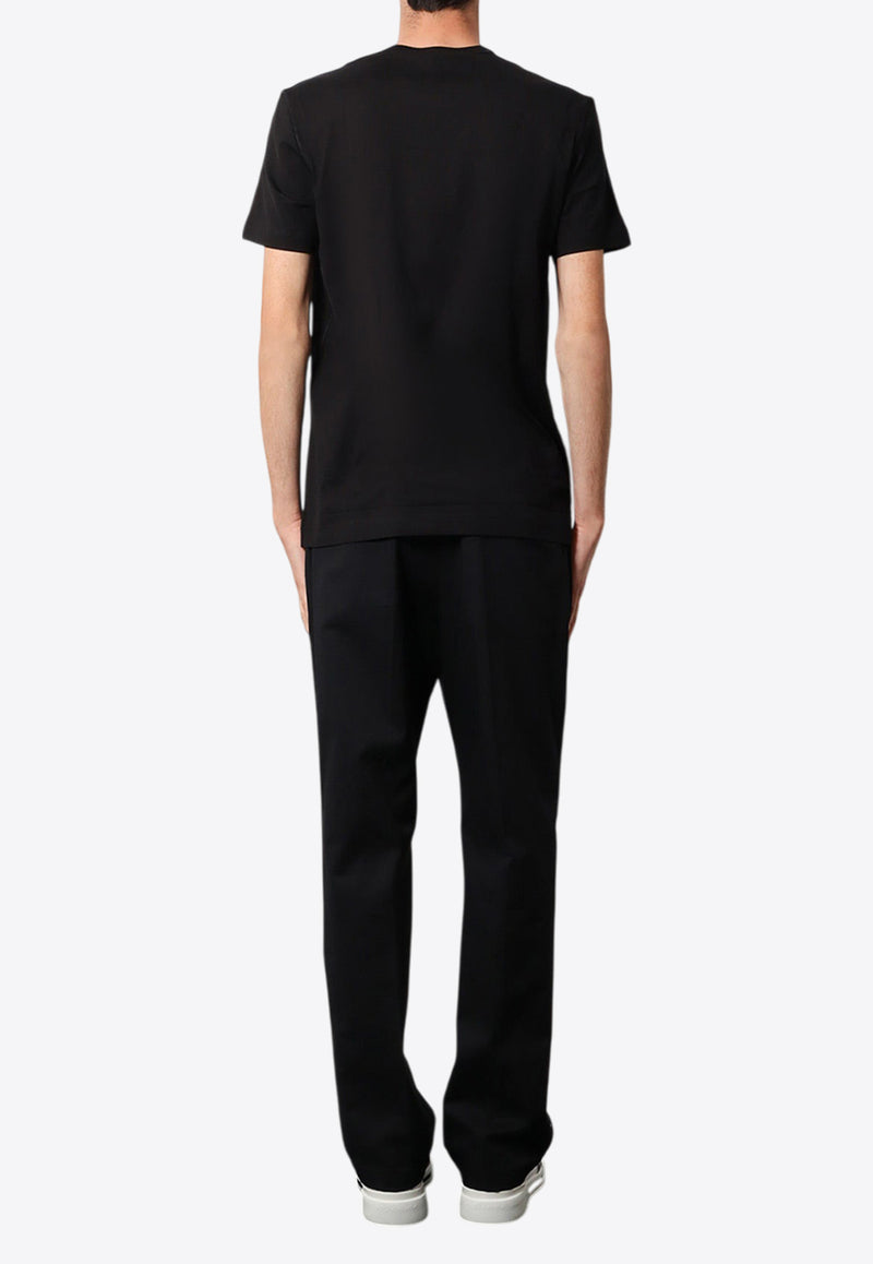 Dolce & Gabbana Logo Plaque Crewneck T-shirt Black G8PT1TG7F2IN0000_Black_29843198