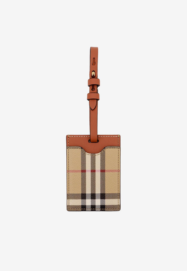 Burberry Checked Suitcase Tag Beige 8073976_A7026_Beige_29840077