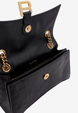 Balenciaga Small Crush Leather Shoulder Bag Black 781920210IT_1000_Black_29843439