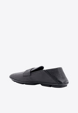 Dolce & Gabbana DG Logo Leather Driving Loafers Black A50583A8034_80999_Black_29843324