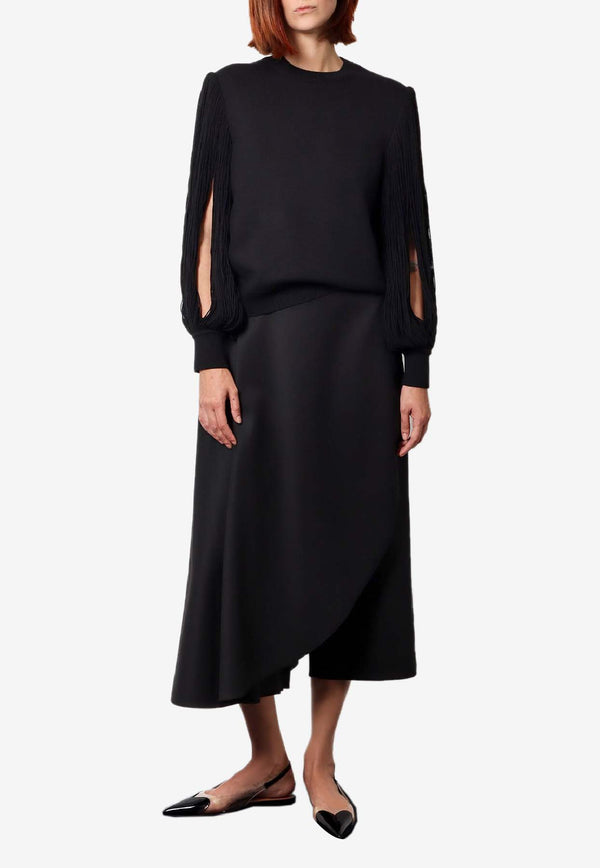 Alaïa Fringed Wool Sweater Black AA9S03196M902_995_Black_29838069