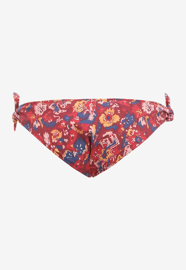 Isabel Marant Sukie Floral Print Bikini Bottoms Red SL000322P007W_11BH_Red_29841571
