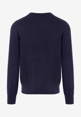Brunello Cucinelli Cashmere Silk Crewneck Sweater Blue M2300100_CW425_Blue_29842558