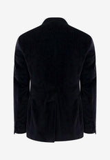 Dolce & Gabbana Single-Breasted Velvet Tuxedo Jacket Black G2TV9TFUVG7_N0000_Black_29844496