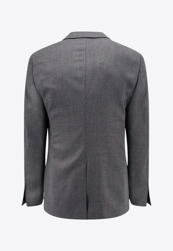 Givenchy Single-Breasted Wool Jacket Gray BM30EY154W_030_Grey_29838667