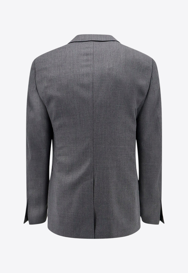 Givenchy Single-Breasted Wool Jacket Gray BM30EY154W_030_Grey_29838667
