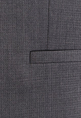 Givenchy Single-Breasted Wool Jacket Gray BM30EY154W_030_Grey_29838667