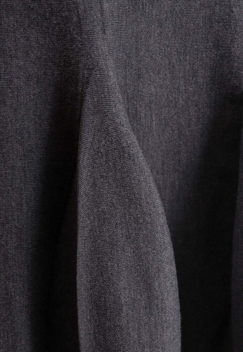 Alaïa Peplum Wool Skirt Gray AA9J22266M904_821_Grey_29838038