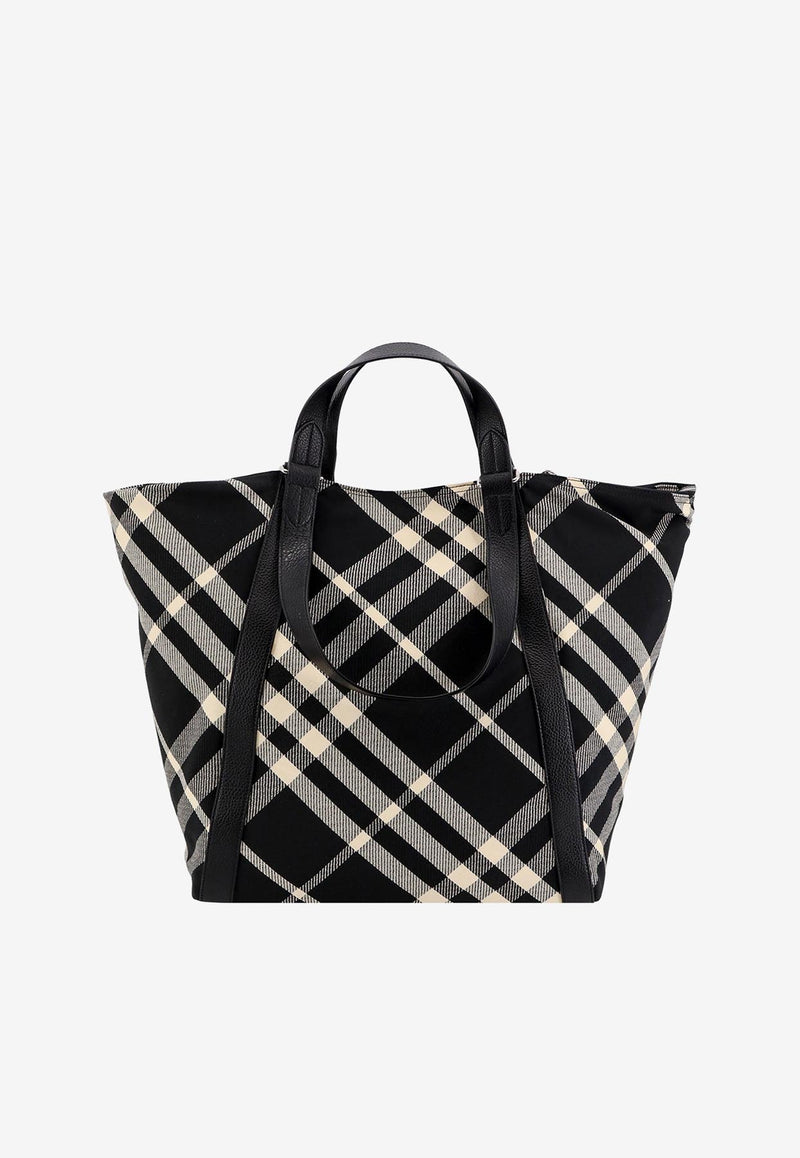 Burberry Signature Check Tote Bag Black 8086476_A1189_Black_29838555