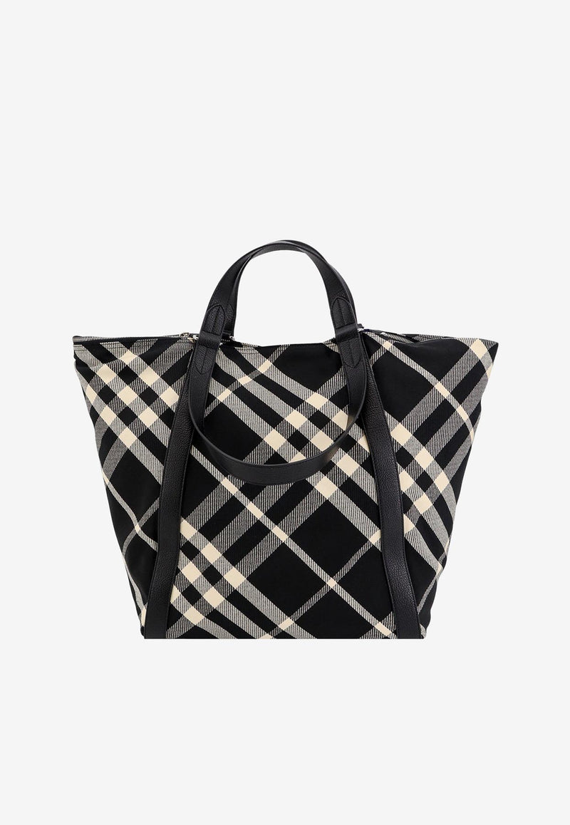 Burberry Signature Check Tote Bag Black 8086476_A1189_Black_29838555