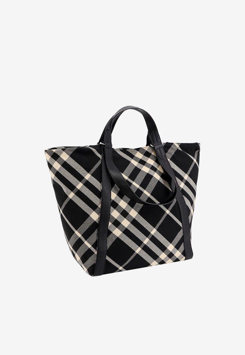 Burberry Signature Check Tote Bag Black 8086476_A1189_Black_29838555