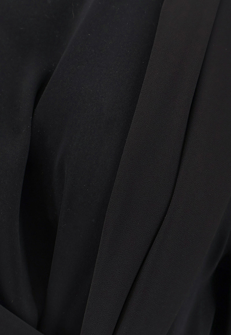 MM6 Maison Margiela Belted Maxi Dress Black S52CT0791S43455900_Black_29842443