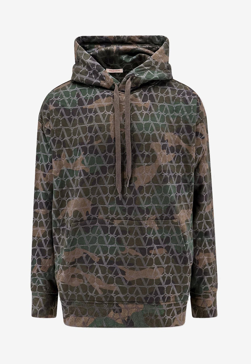 Valentino Toile Iconographe Camo Hooded Sweatshirt Green 5V3MF25EABA_ZCX_Green_29840294