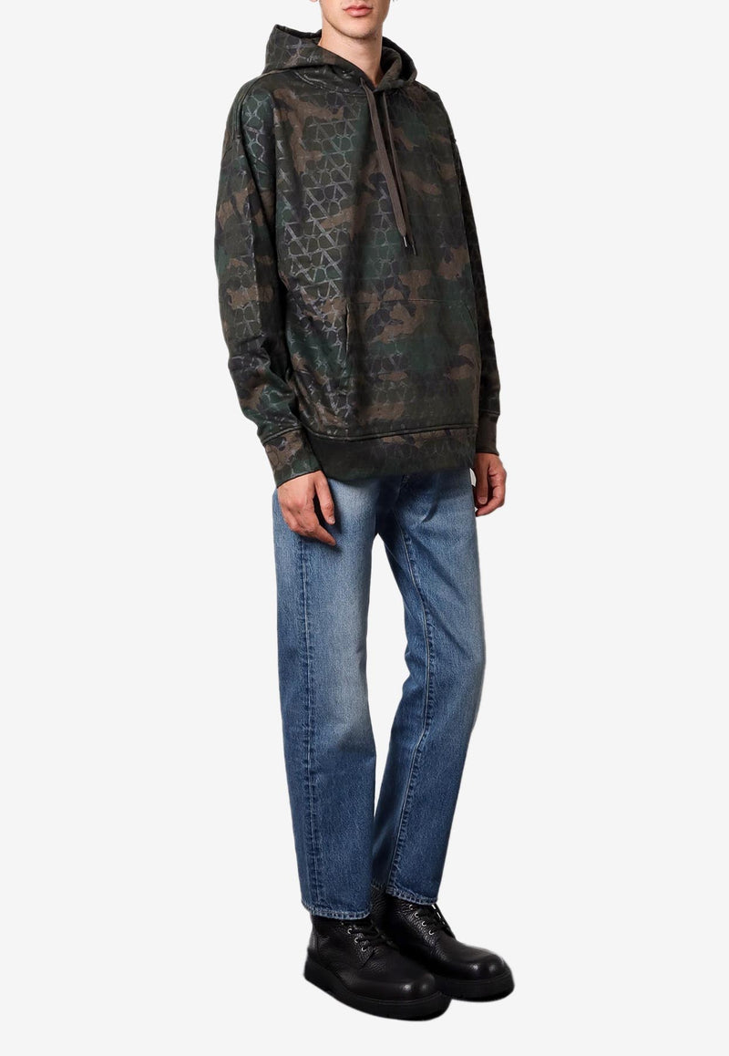 Valentino Toile Iconographe Camo Hooded Sweatshirt Green 5V3MF25EABA_ZCX_Green_29840294