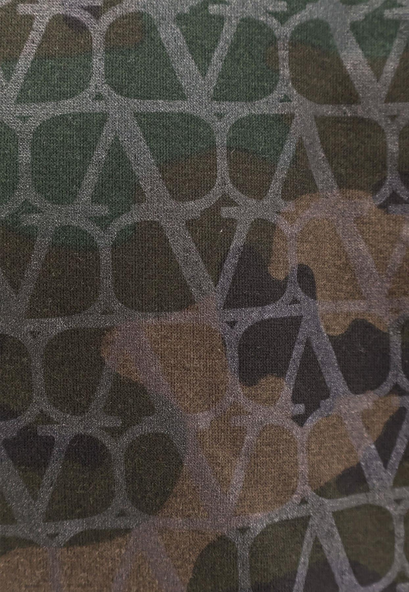 Valentino Toile Iconographe Camo Hooded Sweatshirt Green 5V3MF25EABA_ZCX_Green_29840294