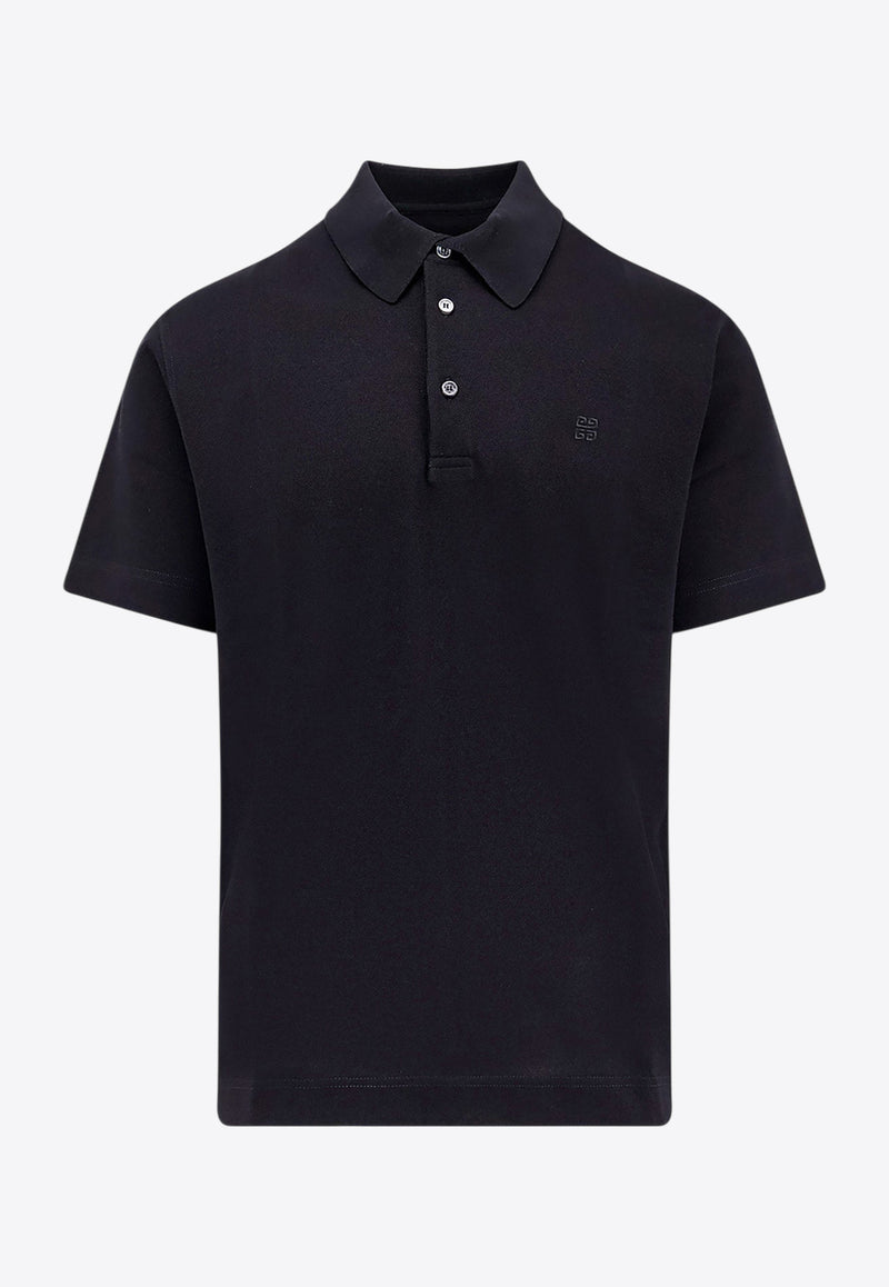 Givenchy Embroidered 4G Polo T-shirt Black BM71KR3YCD_001_Black_29839802
