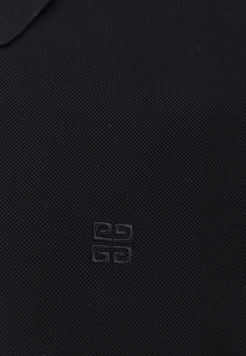 Givenchy Embroidered 4G Polo T-shirt Black BM71KR3YCD_001_Black_29839802