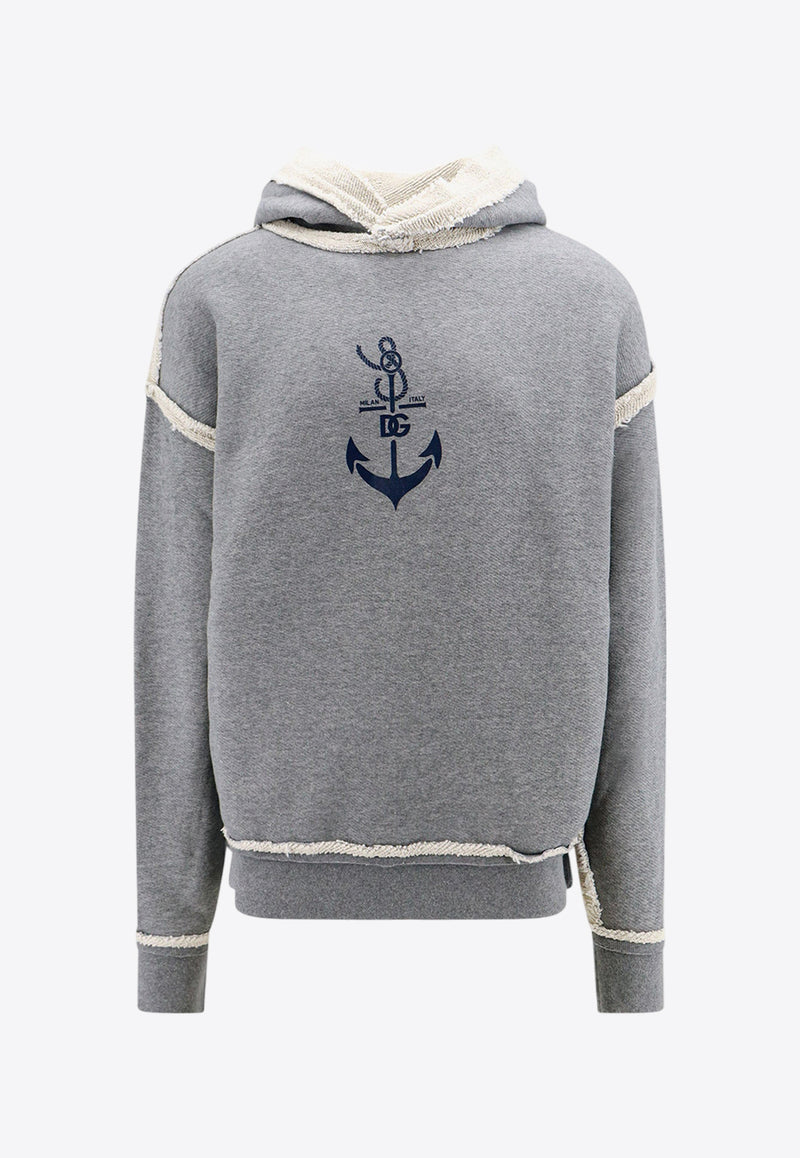 Dolce & Gabbana Marina Print Hooded Sweatshirt Gray G9AUOTHU7P8_S8290_Grey_29844571