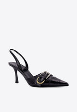 Givenchy Voyou 75 Leather Slingback Pumps Black BE403LE29R_001_Black_29842693