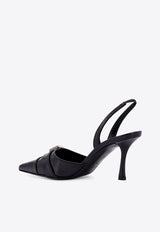 Givenchy Voyou 75 Leather Slingback Pumps Black BE403LE29R_001_Black_29842693