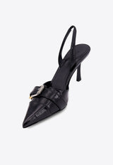 Givenchy Voyou 75 Leather Slingback Pumps Black BE403LE29R_001_Black_29842693