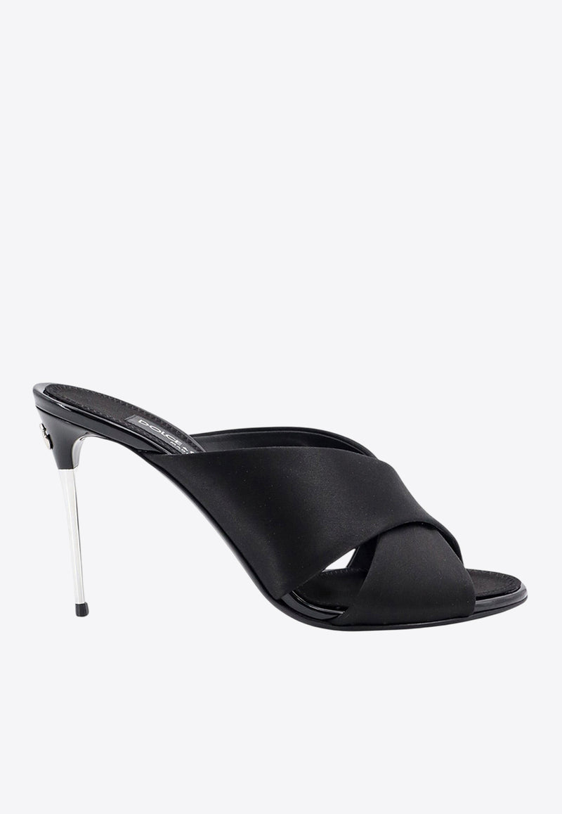 Dolce & Gabbana Keira 85 Satin Mules Black CR1738AV799_8B956_Black_29839848